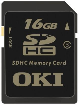 16GB Secure Digital Memory Card for the Oki C610n A4 Colour Laser Printer