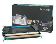 Cyan Toner Cartridge (6,000 Pages) for the Lexmark X736de A4 Multifunction Printer