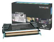 Black Toner Cartridge (8,000 Pages) for the Lexmark X736de A4 Multifunction Printer