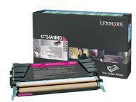 Magenta Toner Cartridge (6,000 Pages) for the Lexmark X736de A4 Multifunction Printer