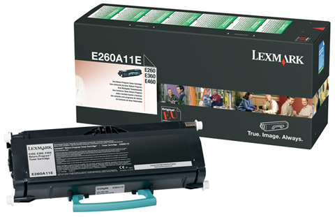 Black Return Program Toner Cartridge (3,500 Pages) for the Lexmark E260 Pro A4 Mono Laser Printer