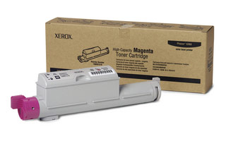 Magenta Hi Cap Toner Cartridge (12,000 Pages) for the Xerox Phaser 6360DX A4 Colour Laser Printer