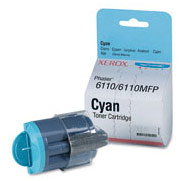 Cyan Toner Cartridge (1,000 Pages) for the Xerox Phaser 6110N A4 Colour Laser Printer