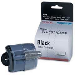 Black Toner Cartridge (2,000 Pages) for the Xerox Phaser 6110N A4 Colour Laser Printer