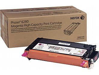 Magenta Hi Cap Toner Cartridge (7,000 Pages) for the Xerox Phaser 6280DN A4 Colour Laser Printer