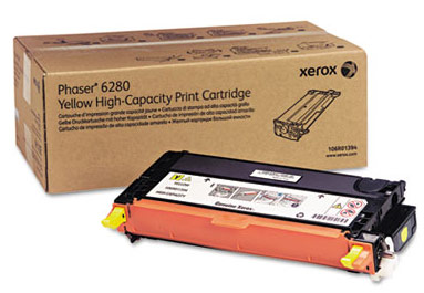 Yellow Hi Cap Toner Cartridge (7,000 Pages) for the Xerox Phaser 6280DN A4 Colour Laser Printer