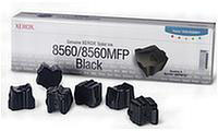 Solid Ink Black (6 pk) for the Xerox Phaser 8560DN A4 Colour Laser Printer
