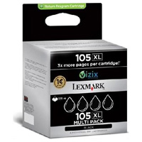 4-Pack Black High Yield Ink Cartridges for the Lexmark Pinnacle Pro 901 A4 Inkjet Printer