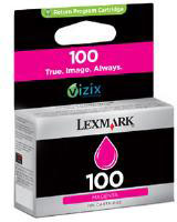 No. 100 Magenta Ink Cartridge (200 pages) for the Lexmark Pinnacle Pro 901 A4 Inkjet Printer