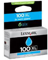 No. 100XL Cyan High Yield Ink Cartridge (600 pages) for the Lexmark Pinnacle Pro 901 A4 Inkjet Printer