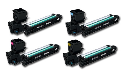 Standard Capacity Toner Bundle Kit CMYK (3,000 pages) for the Konica Minolta magicolor 3730DN A4 Colour Laser Printer