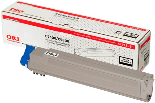 Black Toner Cartridge (15,000 pages) for the Oki C9850hdn A3 Colour Laser Printer