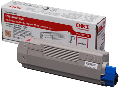 Magenta Toner Cartridge (6,000 pages) for the Oki MC560N A4 Multifunction Printer