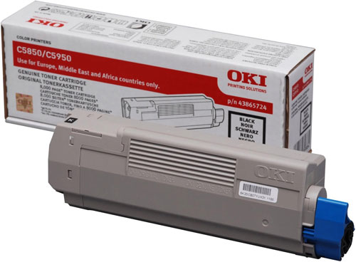 Black Toner Cartridge (8,000 Pages) for the Oki MC560N A4 Multifunction Printer