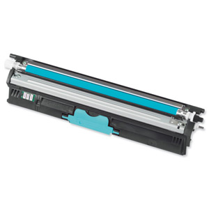 Hi Cap Cyan Toner Cartridge (2,500 pages) for the Oki C130n A4 Colour Laser Printer