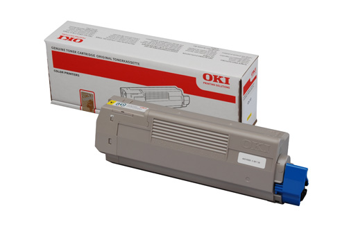 Yellow Toner (6,000 pages) for the Oki C610n A4 Colour Laser Printer