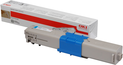 OKI Cyan Toner (1,500 pages) for OKI C301, C321 Printers for the Oki C301dn A4 Colour Laser Printer