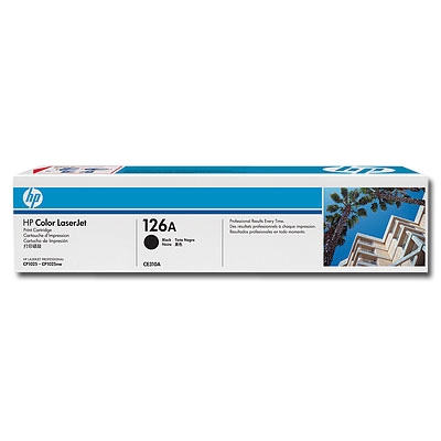 126A Black Toner Cartridge (1,200 pages) for the HP LaserJet CP1025nw A4 Colour Laser Printer
