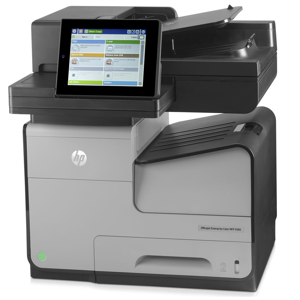 HP Officejet Enterprise Color X585f  A4 Multifunction Printer